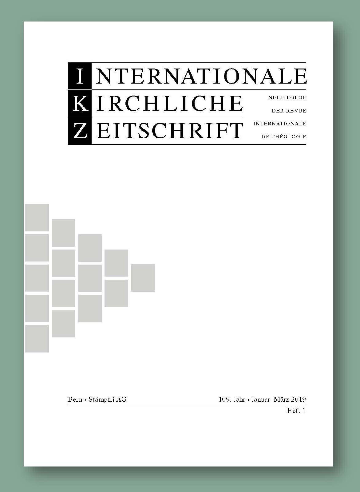 Buch: Internationale Kirchliche Zeitschrift
